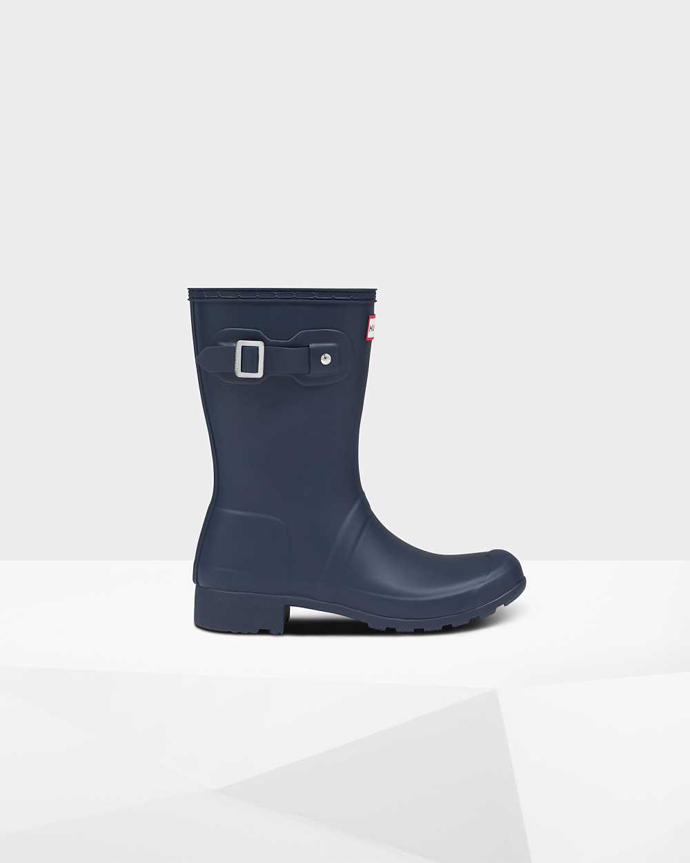 Stivali Pioggia Hunter Original Tour Foldable Short Mid-Calf Donna - Blu Marino | 998-729254 IT